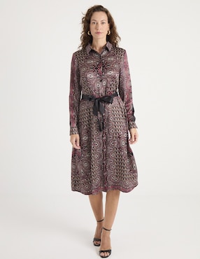Vestido midi casual Lieb para mujer