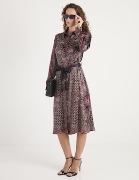 Vestido midi casual Lieb para mujer