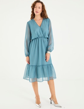 Vestido midi casual Lieb para mujer