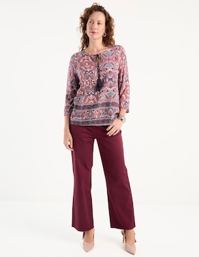 Blusa Lieb manga 3/4 para mujer
