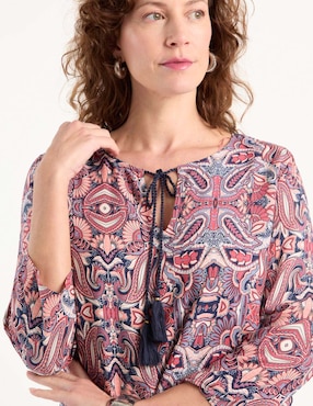 Blusa Lieb manga 3/4 para mujer