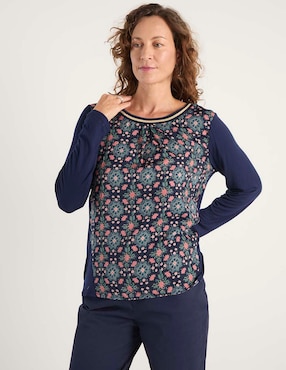 Blusa Lieb manga larga para mujer