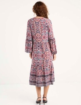 Vestido midi casual Lieb para mujer