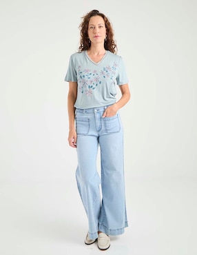 Blusa Lieb manga corta para mujer