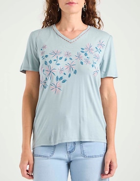 Blusa Lieb manga corta para mujer