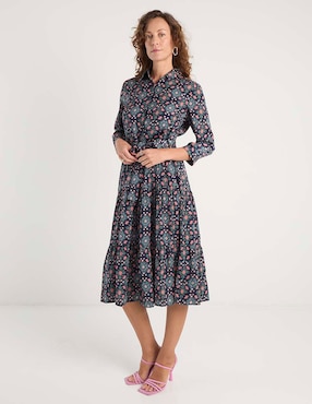 Vestido midi casual Lieb para mujer
