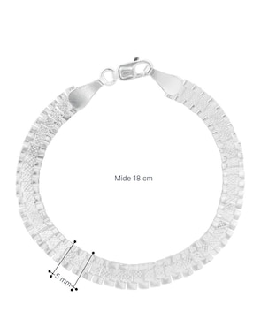 Pulsera Horoz de plata P 925 con acabado pulido