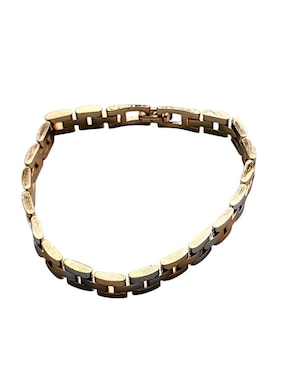 Brazalete Limerence By Claudia Herrera de oro laminado 14 K con acabado brillante
