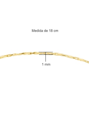 Pulsera Horoz de oro 10 K con acabado pulido