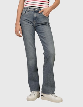 Jeans Skinny Tommy Hilfiger Corte Cintura Alta Para Mujer