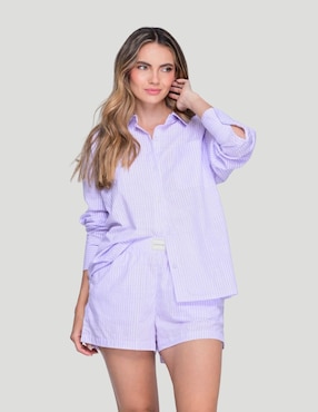 Conjunto Pijama Savage Sleepwear Cotton Candy Para Mujer