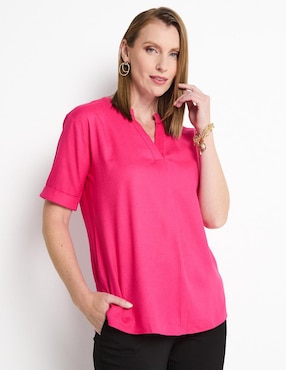Blusa Lieb manga corta para mujer