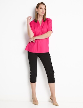 Blusa Lieb manga corta para mujer