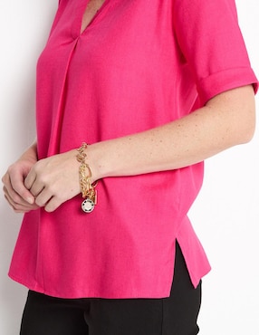 Blusa Lieb manga corta para mujer