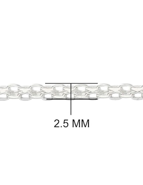 Collar de eslabones Horoz de plata P 925