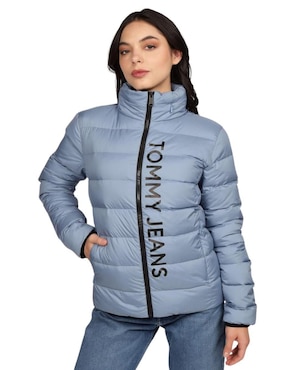 Chamarra Acolchada Tommy Jeans Impermeable Para Mujer