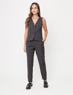 Pantalón de vestir Linea Pura ajustado para mujer