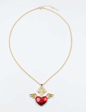 Collar de corazón Yoiko Fuego