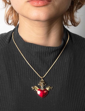 Collar de corazón Yoiko Fuego