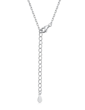Collar de corazón Yoiko de plata P 925