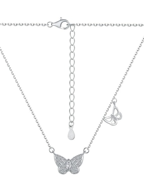 Collar de mariposa Yoiko Olive de plata P 925
