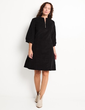 Vestido 3/4 casual Lieb Basics para mujer