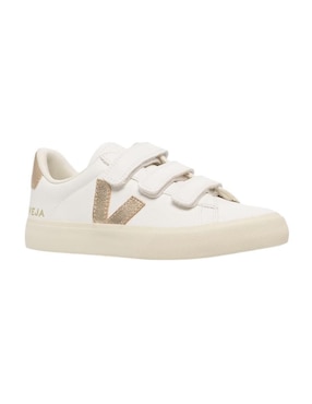 Tenis Veja Crhome Free Gold para mujer