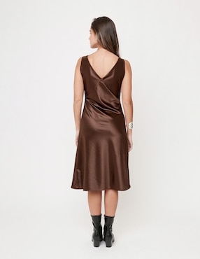 Vestido midi casual Linea Pura Ekleggen para mujer