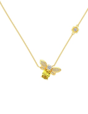 Collar de abeja Yoiko Colete de plata P 925