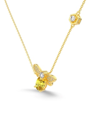 Collar de abeja Yoiko Colete de plata P 925