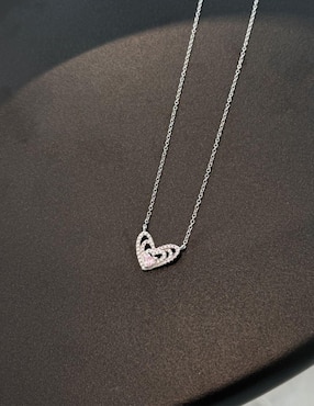 Collar de corazón Yoiko Aime de plata P 925