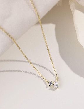 Collar de gota Yoiko Florence Golden de plata P 925
