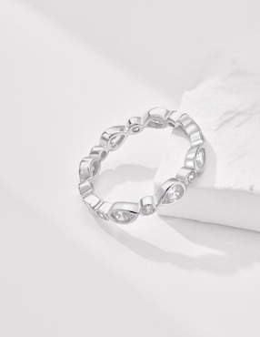 Anillo Yoiko Kaori P 925 de plata zirconia