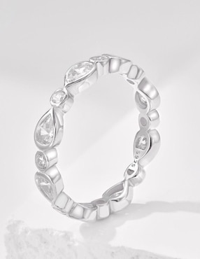 Anillo Yoiko Kaori P 925 de plata zirconia