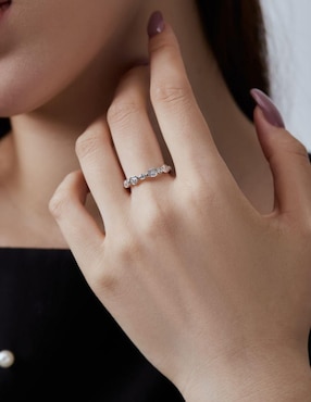 Anillo Yoiko Kaori P 925 de plata zirconia