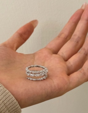 Anillo Yoiko Haruhi P 925 de plata zirconia