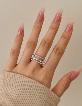 Anillo Yoiko Haruhi P 925 de plata zirconia