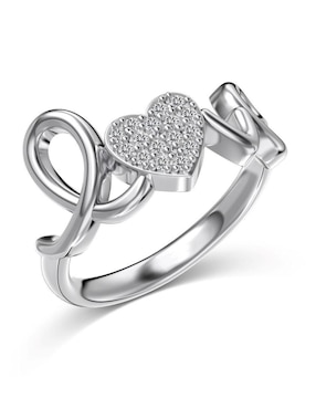 Anillo Yoiko Love P 925 de plata zirconia