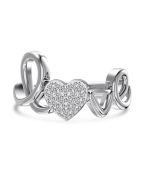 Anillo Yoiko Love P 925 de plata zirconia
