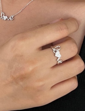 Anillo Yoiko Love P 925 de plata zirconia