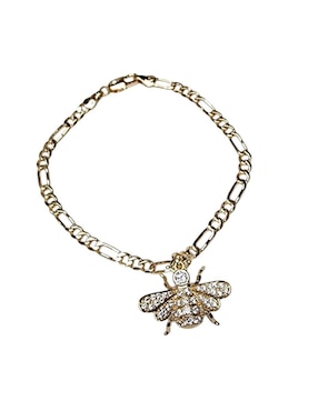 Pulsera Limerence By Claudia Herrera de oro laminado 14 K Insectos con acabado brillante