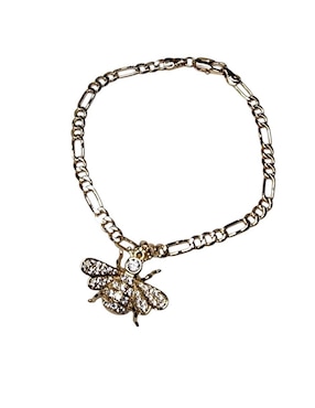 Pulsera Limerence By Claudia Herrera de oro laminado 14 K Insectos con acabado brillante