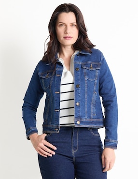 Chamarra denim 365 Essential para mujer