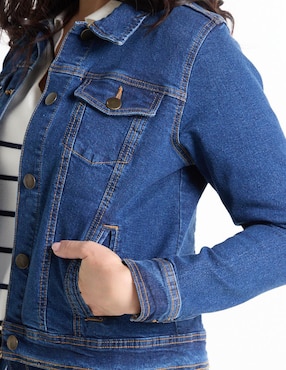 Chamarra denim 365 Essential para mujer