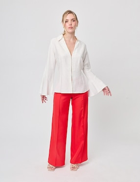 Blusa Linea Pura manga larga para mujer