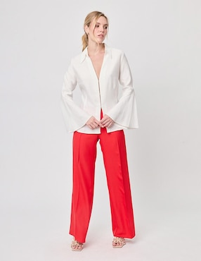 Blusa Linea Pura manga larga para mujer