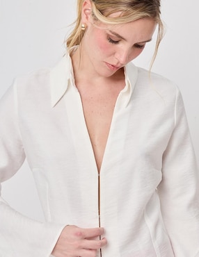 Blusa Linea Pura manga larga para mujer