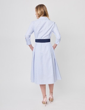 Vestido midi forma Linea Pura Paixao para mujer