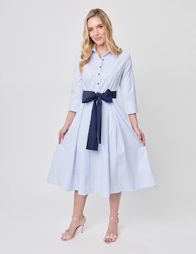 Vestido midi forma Linea Pura Paixao para mujer