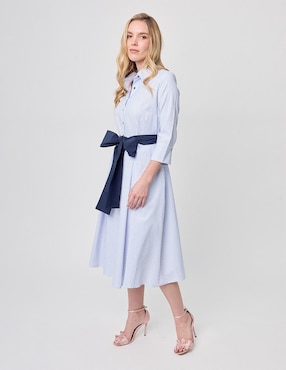 Vestido midi forma Linea Pura Paixao para mujer